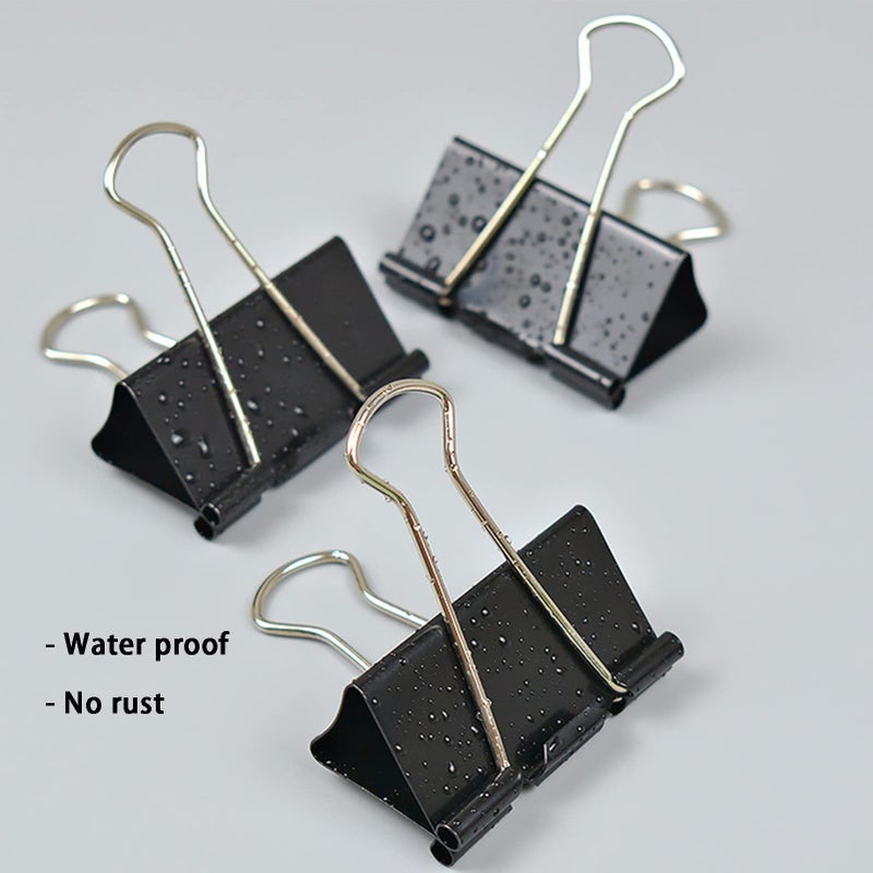KAKAMINA Large Binder Clips 2 Inch (60 Pack)  Extra Large Binder Clips Big Paper Clamps for Office and Home Supplies  Black - Image 5